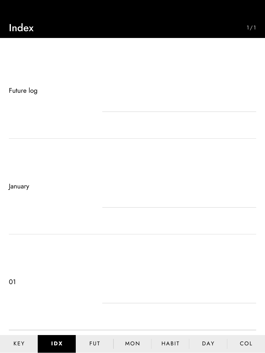 bujo-index